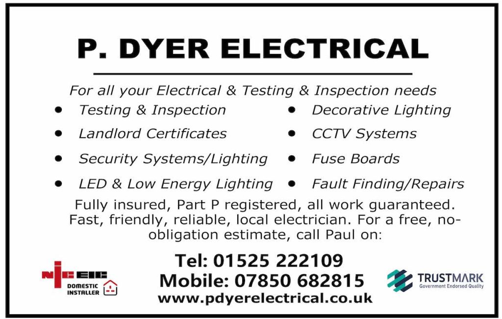P Dyer Electrical Ad